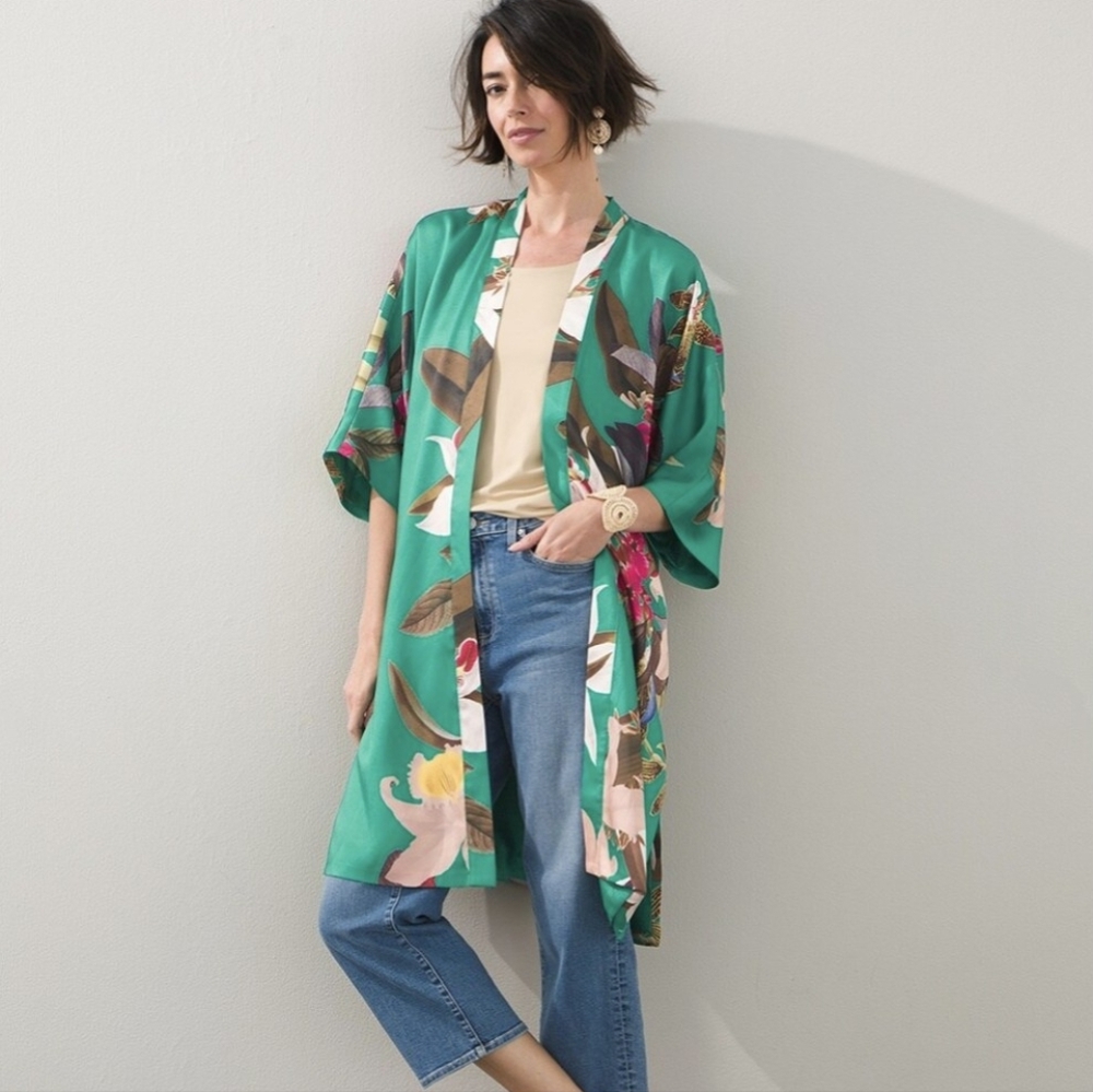 Chico's Drama Duster Kimono